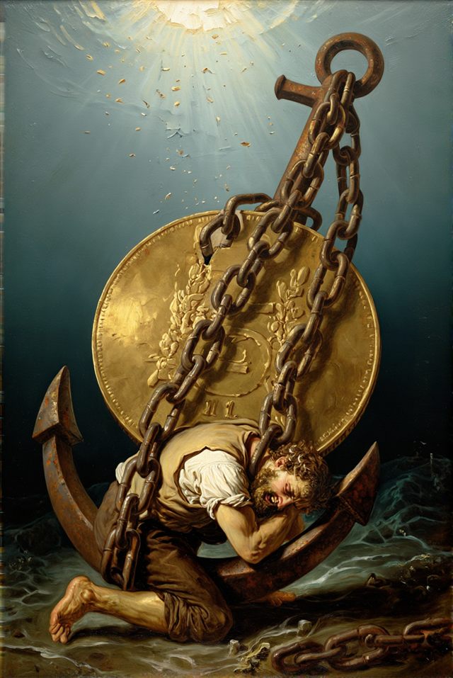 The Anchored Coin awareness card